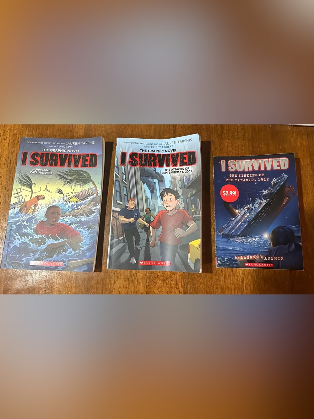 Scholastic Graphic Novel I Survived (3 books)